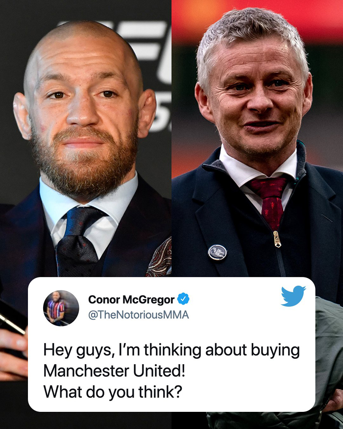 Võ sĩ Conor McGregor công khai ý định mua MU - Ảnh 1