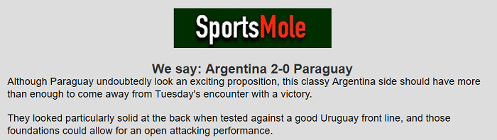 Dự đoán Argentina vs Paraguay (7h 22/6) bởi chuyên gia Sam Varley - Ảnh 1