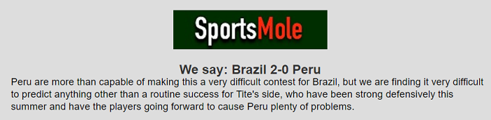 Dự đoán Brazil vs Peru (6h 6/7) bởi chuyên gia Matt Law - Ảnh 1