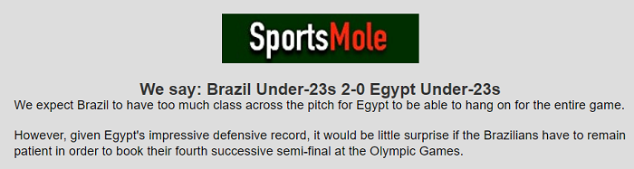 Brett Curtis dự đoán U23 Brazil vs U23 Ai Cập, 17h ngày 31/7 - Ảnh 1