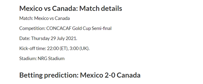 Dự đoán Mexico vs Canada (9h 30/7) bởi chuyên gia Ben Gray - Ảnh 1