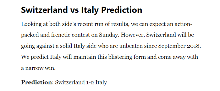 Joshua Ojele dự đoán Thụy Sĩ vs Italia, 1h45 ngày 6/9 - Ảnh 1