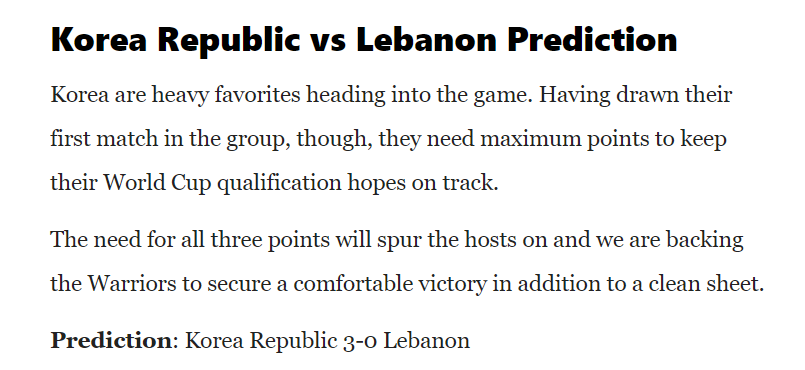 Ume Elvis dự đoán Hàn Quốc vs Lebanon, 18h ngày 7/9 - Ảnh 1
