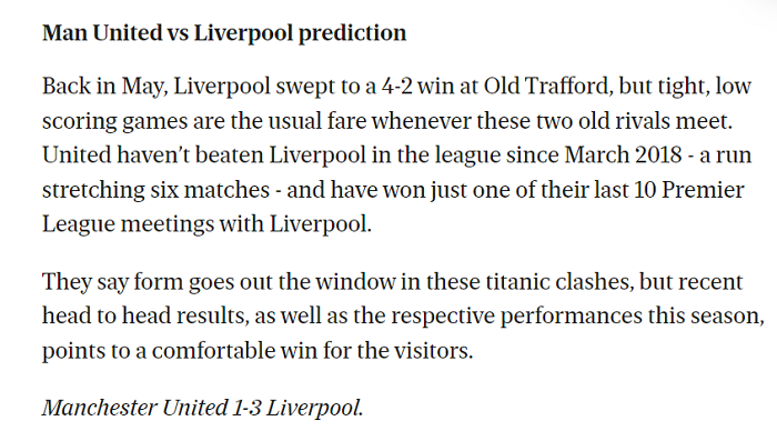 Dự đoán MU vs Liverpool (22h30 24/10) bởi chuyên gia Daniel Gallan - Ảnh 1