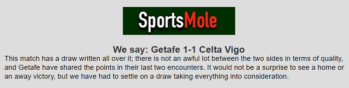 Matt Law dự đoán Getafe vs Celta Vigo, 2h ngày 26/10 - Ảnh 1