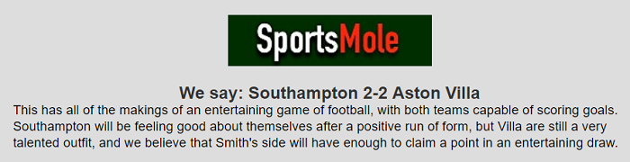 Dự đoán Southampton vs Aston Villa (3h 6/11) bởi chuyên gia Matt Law - Ảnh 1