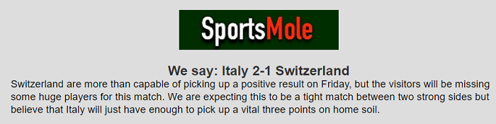Matt Law dự đoán Italia vs Thụy Sĩ, 2h45 ngày 13/11 - Ảnh 1