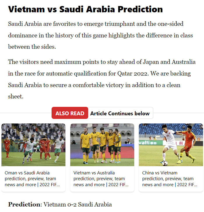 Ume Elvis dự đoán Việt Nam vs Saudi Arabia, 19h ngày 16/11 - Ảnh 1