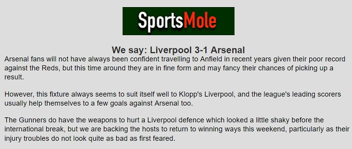 Barney Corkhill dự đoán Liverpool vs Arsenal, 0h30 ngày 21/11 - Ảnh 1
