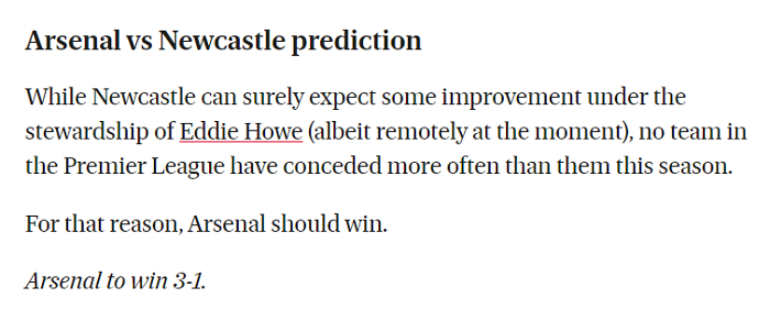 Jonathan Gorrie dự đoán Arsenal vs Newcastle, 19h30 ngày 27/11 - Ảnh 1