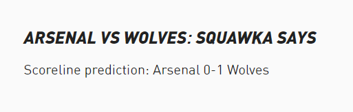 Squawka dự đoán Arsenal vs Wolves, 19h30 ngày 28/12 - Ảnh 1