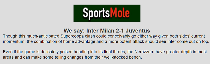 Jonathan O’Shea dự đoán Inter Milan vs Juventus, 3h ngày 13/1 - Ảnh 1