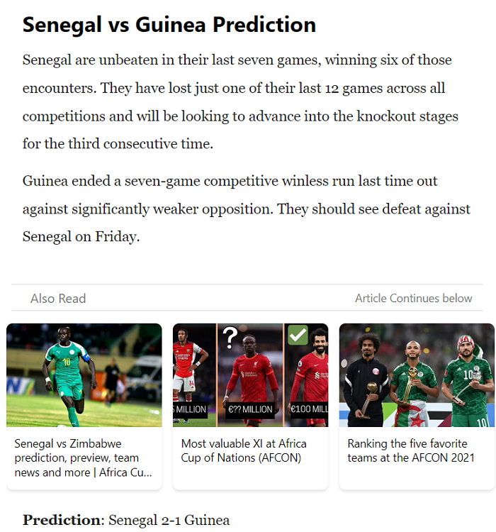 Soyoye Jedidiah dự đoán Senegal vs Guinea, 20h ngày 14/1 - Ảnh 1