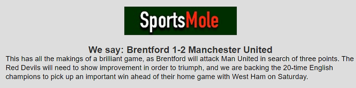 Matt Law dự đoán Brentford vs MU, 3h ngày 20/1 - Ảnh 1