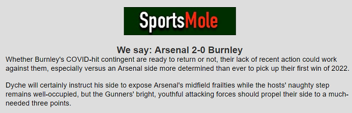 Ben Knapton dự đoán Arsenal vs Burnley, 21h ngày 23/1 - Ảnh 1
