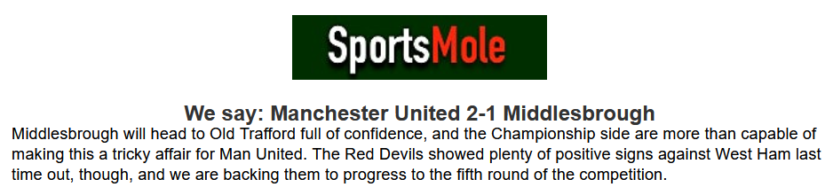 Matt Law dự đoán MU vs Middlesbrough, 3h ngày 5/2 - Ảnh 1