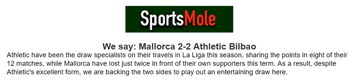 Matt Law dự đoán Mallorca vs Bilbao, 3h ngày 15/2 - Ảnh 1