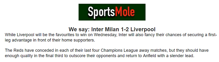 Oliver Thomas dự đoán Inter Milan vs Liverpool, 3h ngày 17/2 - Ảnh 1
