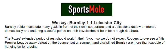 Ben Knapton dự đoán Burnley vs Leicester, 2h45 ngày 2/3 - Ảnh 1