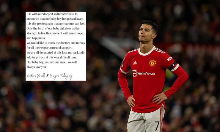 Ronaldo đau buồn báo tin con trai sơ sinh đã qua đời - Ảnh 1