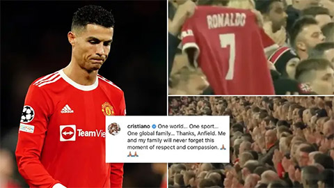 Gia đình Ronaldo gửi lời cảm ơn đến các CĐV Liverpool - Ảnh 2