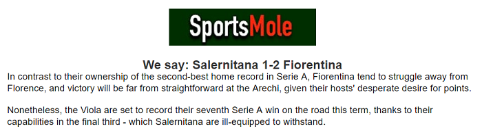 Jonathan O’Shea dự đoán Salernitana vs Fiorentina, 17h30 ngày 24/4 - Ảnh 1