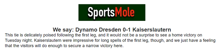 Matt Law dự đoán Dynamo Dresden vs Kaiserslautern, 1h30 ngày 25/5 - Ảnh 1