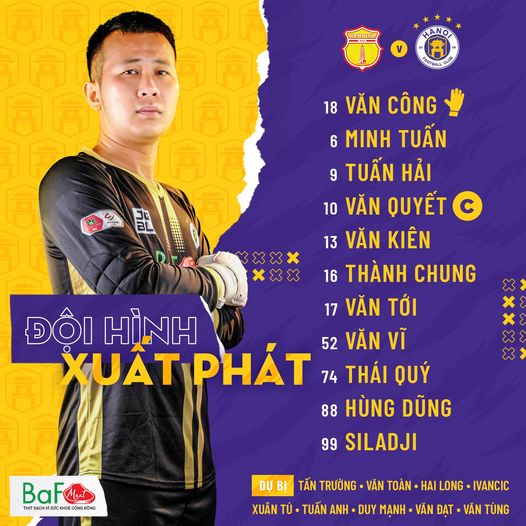 Đội hình ra sân chính thức Nam Định vs Hà Nội, 18h ngày 26/6 (cập nhật) - Ảnh 1