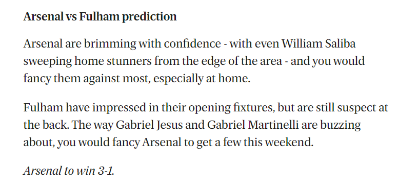 Alex Young dự đoán Arsenal vs Fulham, 23h30 ngày 27/8 - Ảnh 1