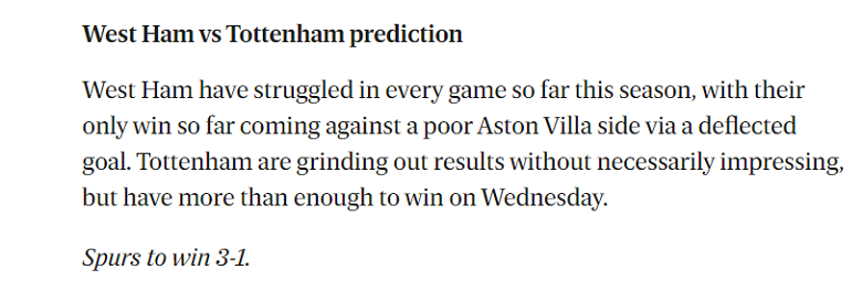 Alex Young dự đoán West Ham vs Tottenham, 1h45 ngày 1/9 - Ảnh 1