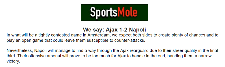 Sean Markus dự đoán Ajax vs Napoli, 2h ngày 5/10 - Ảnh 1