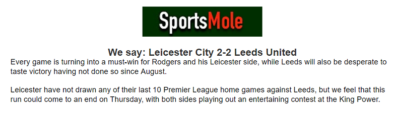 Oliver Thomas dự đoán Leicester vs Leeds, 2h15 ngày 21/10 - Ảnh 1