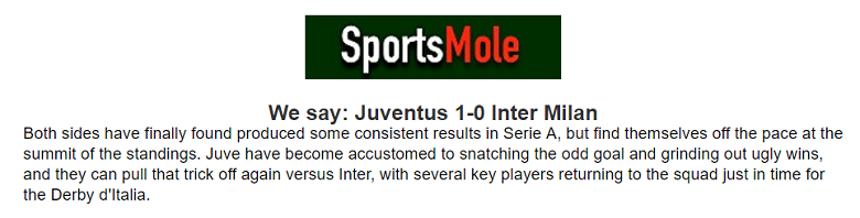 Jonathan O'Shea dự đoán Juventus vs Inter Milan, 2h45 ngày 7/11 - Ảnh 1