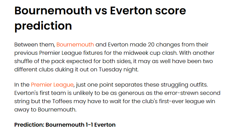Grey Whitebloom dự đoán Bournemouth vs Everton, 22h ngày 12/11 - Ảnh 1