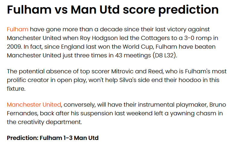 Grey Whitebloom dự đoán Fulham vs MU, 23h30 ngày 13/11 - Ảnh 1