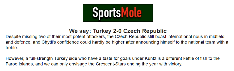 Ben Knapton dự đoán Thổ Nhĩ Kỳ vs Czech, 0h ngày 20/11 - Ảnh 1