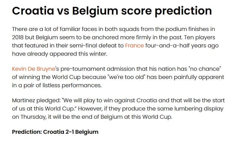 Grey Whitebloom dự đoán Croatia vs Bỉ, 22h ngày 1/12 - Ảnh 1