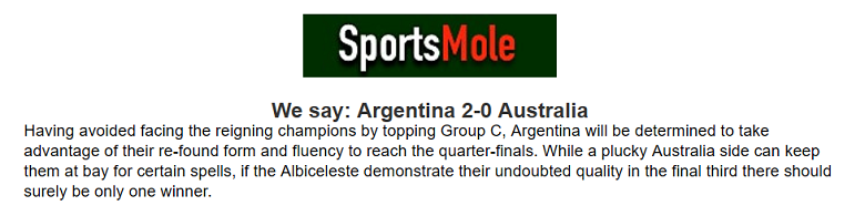 Jonathan O’Shea dự đoán Argentina vs Úc, 2h ngày 4/12 - Ảnh 1