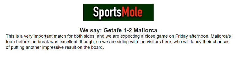 Matt Law dự đoán Getafe vs Mallorca, 23h ngày 30/12 - Ảnh 1