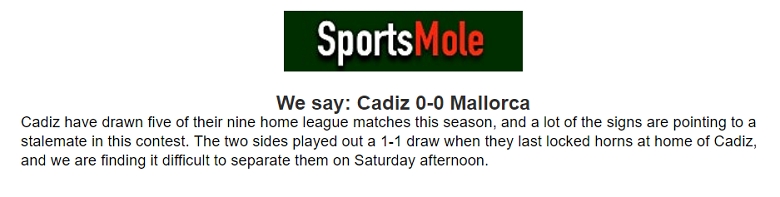 Matt Law dự đoán Cadiz vs Mallorca, 20h ngày 28/1 - Ảnh 1