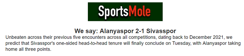 Chris Heath dự đoán Alanyaspor vs Sivasspor, 21h ngày 31/1 - Ảnh 1