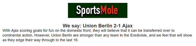 Darren Plant dự đoán Union Berlin vs Ajax, 3h ngày 24/2 - Ảnh 1