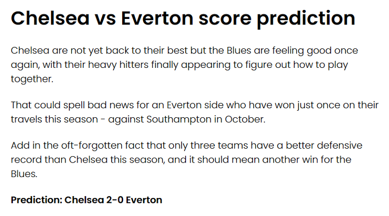Tom Gott dự đoán Chelsea vs Everton, 0h30 ngày 19/3 - Ảnh 1