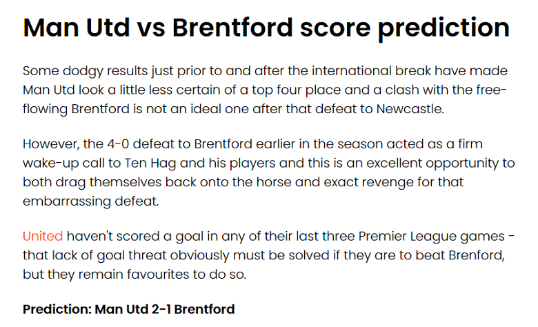Jude Summerfield dự đoán MU vs Brentford, 2h ngày 6/4 - Ảnh 1