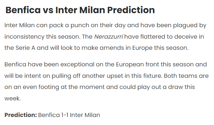 Chuyên gia dự đoán kết quả Benfica vs Inter Milan, 02h00 ngày 12/4 - Ảnh 1