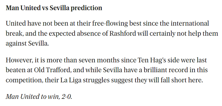 Chuyên gia dự đoán kết quả MU vs Sevilla, 02h00 ngày 14/4 - Ảnh 1