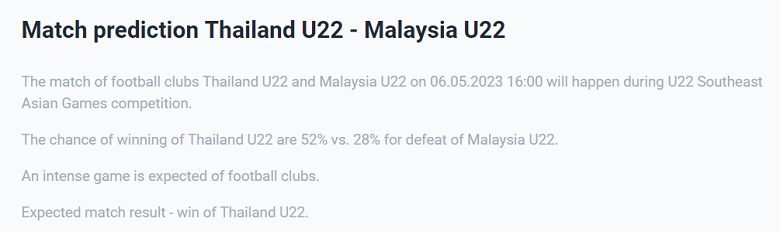 Chuyên gia dự đoán kết quả U22 Thái Lan vs U22 Malaysia, 16h00 ngày 6/5 - Ảnh 1
