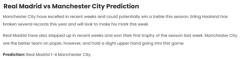Chuyên gia dự đoán tỷ số Real Madrid vs Man City, 02h00 ngày 10/5 - Ảnh 1