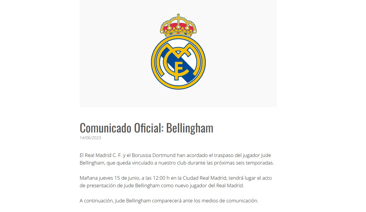 CHÍNH THỨC: Real Madrid kích hoạt bom tấn Jude Bellingham  - Ảnh 1