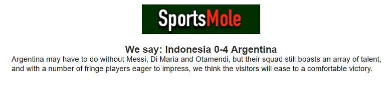 Chuyên gia Ben Sully dự đoán Indonesia vs Argentina, 19h30 ngày 19/6 - Ảnh 1